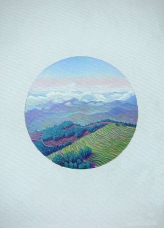 Арсений Ващенко (Картина, живопись - 
                  48 x 62 см) Гималайский пейзаж