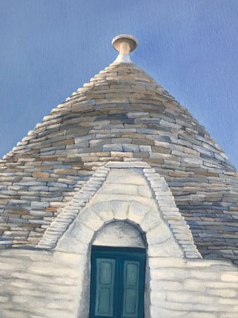 Елена Курочко (Картина, живопись - 
                  60 x 80 см) Трулли Альберобелло Апулия