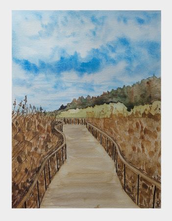 Оливия Лем (Авторская графика - 
                  29 x 37.5 см) Лисий нос