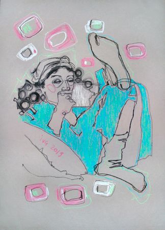 Татьяна Ивченкова (Авторская графика - 
                  50 x 70 см) Письмо