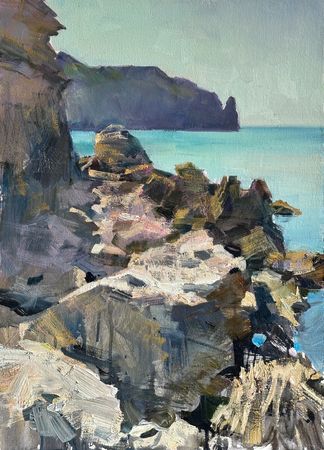 Илья Хахарев (Картина, живопись - 
                  40 x 55 см) Утро на море