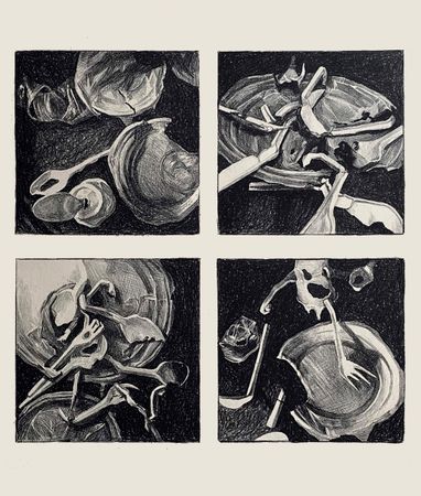 Лариса Шелиховская (Графика печатная - 
                  36 x 36 см) Пластмассовый мир победил