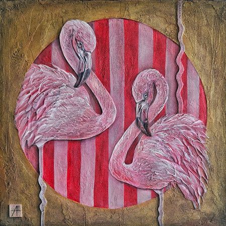 Анна Шуваева (Картина, живопись - 
                  40 x 40 см) Фламилии