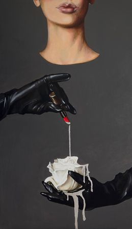 Татьяна Вафина (Картина, живопись - 
                  70 x 120 см) Чувственность