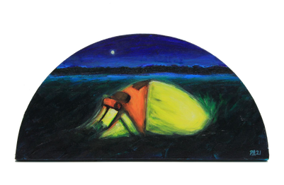 Палатка в ночи